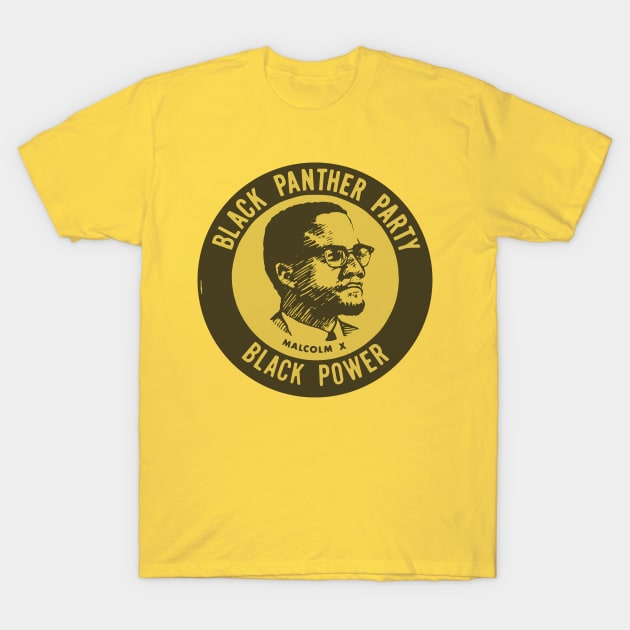 Black Panther Party :: Black Power Malcolm X Tribute T-Shirt by darklordpug